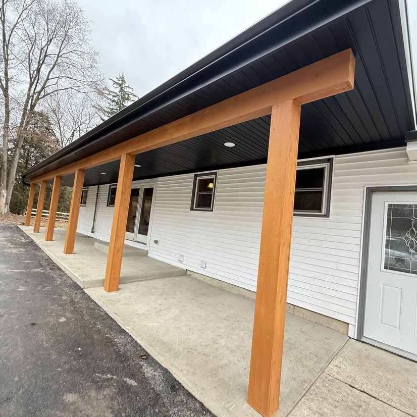 Completed roof replacement project