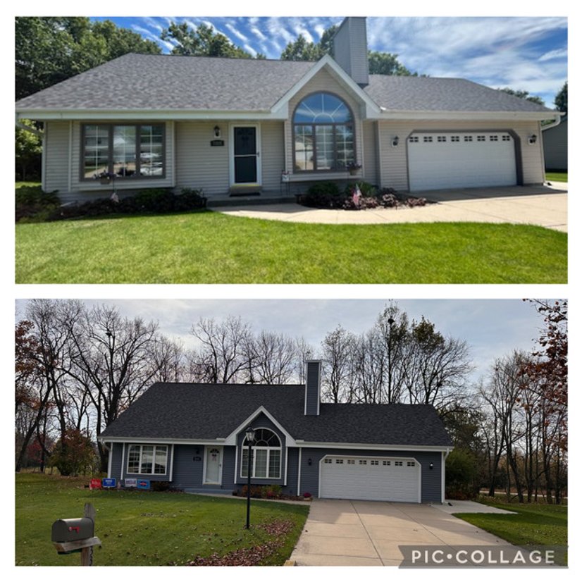 Siding installation project